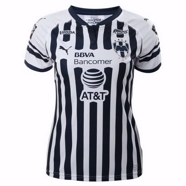 Camiseta Monterrey Primera equipación Mujer 2018-2019 Blanco Negro